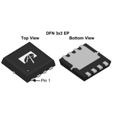 Микросхема AON7522E N-Channel MOSFET 30V 34A DFN3x3EP