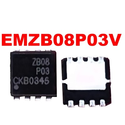 Микросхема EMZB08P03V P-Channel MOSFET 30V 25A EDFN3x3