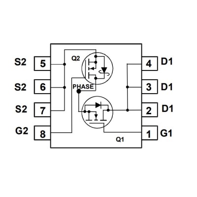 Микросхема FDMS3620S N-Channel MOSFET 25V 30A PQFN5X6