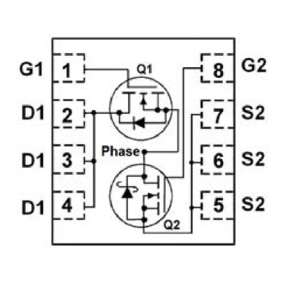 Микросхема FDMS3624S N-Channel MOSFET 25V 30A PQFN5X6