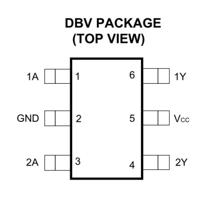 Микросхема SN74LVC2G17DBVR