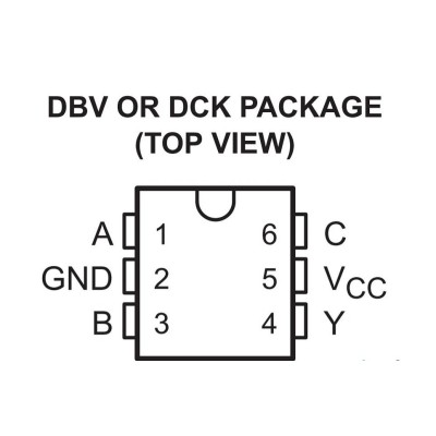 Микросхема SN74LVC1G10