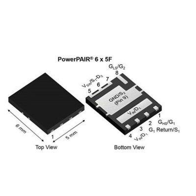 Микросхема SiZF906DT-T1-GE3-HF Dual N-Channel MOSFET 30V 60A PowerPAIR 6x5F Микросхема SiZF906DT-T1-GE3-HF Dual N-Channel MOSFET 30V 60A PowerPAIR 6x5F