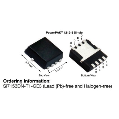 Микросхема SI7153DNT1GE3 P-Channel MOSFET 30V 18A 1212-8