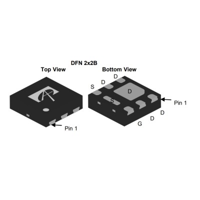 Микросхема AON2240 P-Channel MOSFET 40V 8A DFN2X2B