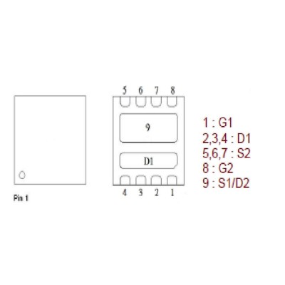 Микросхема PE642DT N-Channel MOSFET 30V 31A PDFN3X3S