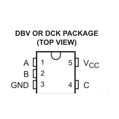 Микросхема SN74LVC1G66DCKR