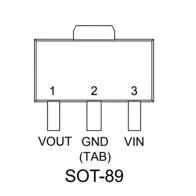 Микросхема RT9166A-12PXL SOT-89