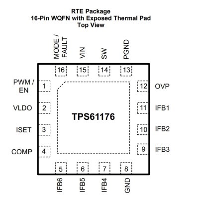 Микросхема TPS61176RTER