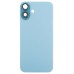 Задняя крышка для iPhone 16 Plus в сборе со стеклом камеры Бирюзовый (стекло, логотип) - Премиум