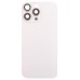 Задняя крышка для iPhone 16 Pro Max в сборе со стеклом камеры Бежевый (стекло, логотип) - Премиум