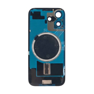 Задняя крышка для Apple iPhone 17 в сборе со стеклом камеры Зеленый (стекло, логотип) - Премиум