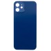 Задняя крышка для Apple iPhone 12 Синий (стекло, узкий вырез под камеру, логотип) - Премиум