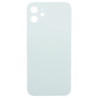 Задняя крышка для Apple iPhone 12 Зеленый (стекло, узкий вырез под камеру, логотип) - Премиум