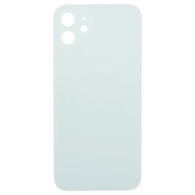 Задняя крышка для Apple iPhone 12 Зеленый (стекло, узкий вырез под камеру, логотип) - Премиум