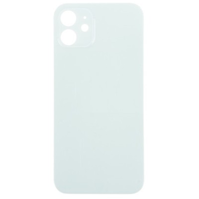Задняя крышка для iPhone 12 Зеленый (стекло, широкий вырез под камеру, логотип) - Премиум