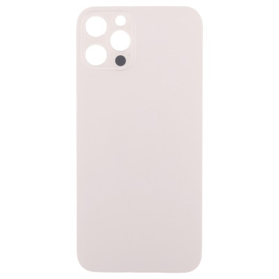 Задняя крышка для Apple iPhone 12 Pro Золото (стекло, узкий вырез под камеру, логотип) - Премиум