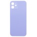 Задняя крышка для Apple iPhone 12 Фиолетовый (стекло, узкий вырез под камеру, логотип) - Премиум
