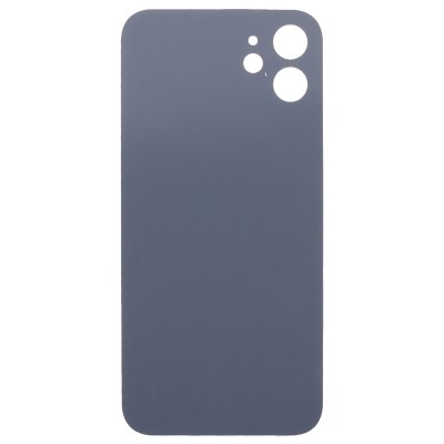 Задняя крышка для Apple iPhone 12 Фиолетовый (стекло, узкий вырез под камеру, логотип) - Премиум
