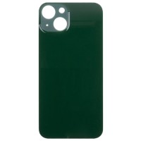 Задняя крышка для iPhone 13 Зеленый (стекло, широкий вырез под камеру, логотип) - Премиум Задняя крышка для iPhone 13 Зеленый (стекло, широкий вырез под камеру, логотип) - Премиум