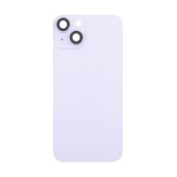 Задняя крышка для Apple iPhone 14 в сборе со стеклом камеры Фиолетовый (стекло, логотип) - Премиум