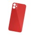 Задняя крышка для iPhone 11 Красный (стекло, широкий вырез под камеру, логотип) - Премиум