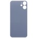 Задняя крышка для iPhone 12 mini Синий (стекло, широкий вырез под камеру, логотип) - Премиум