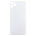 Задняя крышка для iPhone 11 Pro Белый (стекло, широкий вырез под камеру, логотип) - Премиум