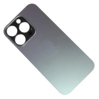 Задняя крышка для iPhone 14 Pro Черный (стекло, широкий вырез под камеру, логотип) - Премиум Задняя крышка для iPhone 14 Pro Черный (стекло, широкий вырез под камеру, логотип) - Премиум
