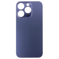 Задняя крышка для Apple iPhone 14 Pro Темно-фиолетовый (стекло, узкий вырез под камеру, логотип) - Премиум Задняя крышка для Apple iPhone 14 Pro Темно-фиолетовый (стекло, узкий вырез под камеру, логотип) - Премиум