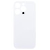 Задняя крышка для Apple iPhone 14 Pro Белый (стекло, узкий вырез под камеру, логотип) - Премиум