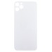 Задняя крышка для iPhone 11 Pro Max Белый (стекло, широкий вырез под камеру, логотип) - Премиум