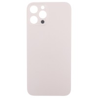 Задняя крышка для Apple iPhone 12 Pro Max Золото (стекло, узкий вырез под камеру, логотип) - Премиум