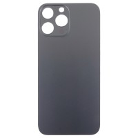 Задняя крышка для Apple iPhone 13 Pro Max Серый (стекло, узкий вырез под камеру, логотип) - Премиум Задняя крышка для Apple iPhone 13 Pro Max Серый (стекло, узкий вырез под камеру, логотип) - Премиум