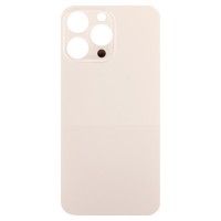 Задняя крышка для iPhone 14 Pro Max Золото (стекло, широкий вырез под камеру, логотип) - Премиум
