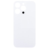 Задняя крышка для Apple iPhone 14 Pro Max Белый (стекло, узкий вырез под камеру, логотип) - Премиум