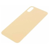 Задняя крышка для iPhone Xs Золото (стекло, широкий вырез под камеру, логотип) - Премиум Задняя крышка для iPhone Xs Золото (стекло, широкий вырез под камеру, логотип) - Премиум