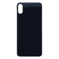 Задняя крышка для iPhone Xs Серый (стекло, широкий вырез под камеру, логотип) - Премиум Задняя крышка для iPhone Xs Серый (стекло, широкий вырез под камеру, логотип) - Премиум