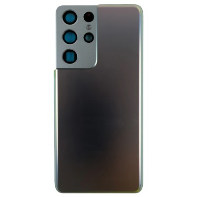 Задняя крышка для Samsung G998B Galaxy S21 Ultra Серебро - OR