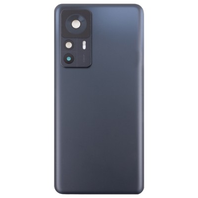Задняя крышка для Xiaomi 12T Pro Черный (Матовая) - Премиум