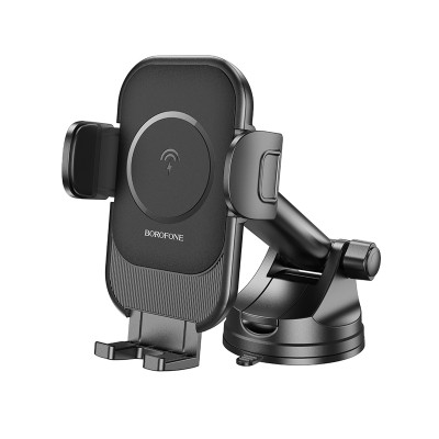 Авто держатель Borofone BH203 (MagSafe 15W, на приборную панель) Черный
