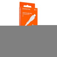Кабель USB - Lightning Borofone BX51 (2.4A) Белый
