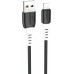Кабель USB - Lightning Hoco X82 (2.4А, оплетка силикон, термостойкий) Черный