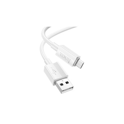 Кабель USB - MicroUSB Hoco X1 (2.4A) Белый