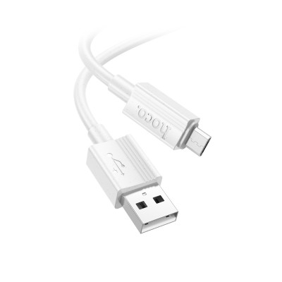 Кабель USB - MicroUSB Hoco X107 (2.4A) Белый