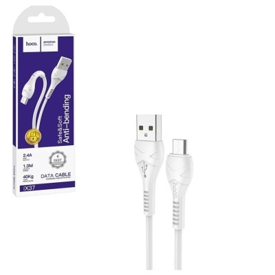 Кабель USB - MicroUSB Hoco X37 (2.4A) Белый