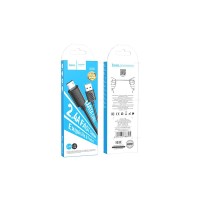 Кабель USB - MicroUSB Hoco X88 (2.4A) Черный