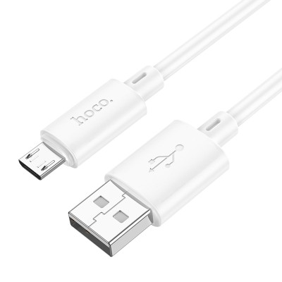 Кабель USB - MicroUSB Hoco X88 (2.4A) Белый