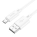 Кабель USB - MicroUSB Hoco X88 (2.4A) Белый