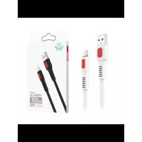 Кабель USB - MicroUSB XO NB151 (2.4A, плоский) Белый